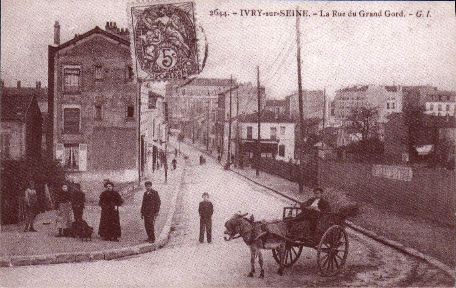 REPRO Ivry Sur Seine La Rue du Grand Gord Ane Charette 
