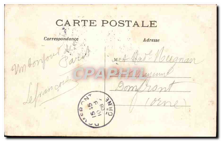 CPA Paris La Place de la Concorde — Verso