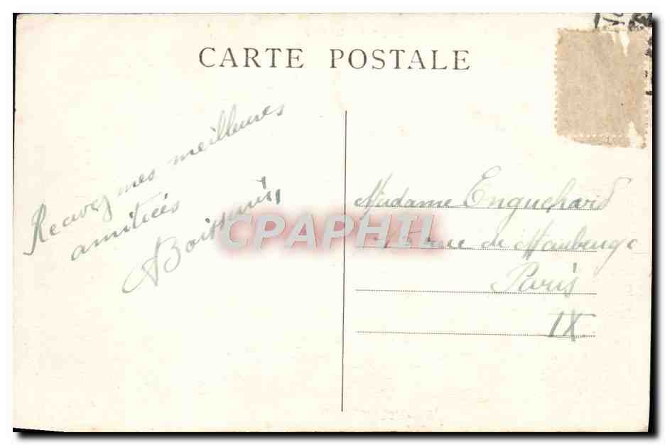 CPA Lyon Illustre Opera Grand Theatre — Verso