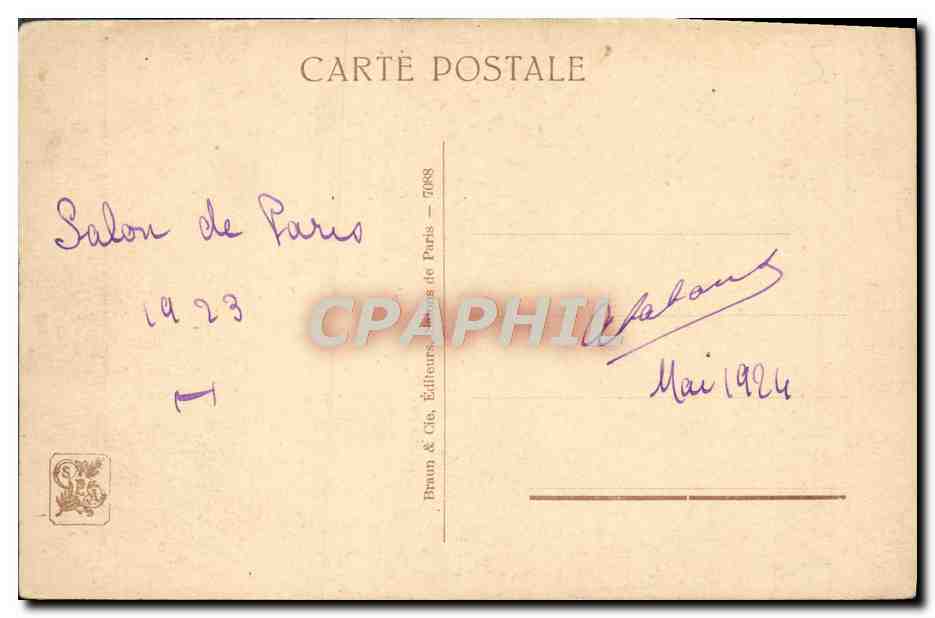 CPA Lever De Lune Sur Le Moulin  — Rückseite