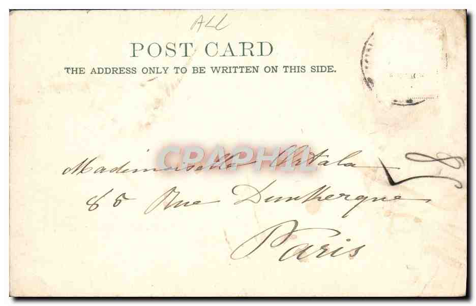 CPA Kingstown Harbour Bateaux — Verso