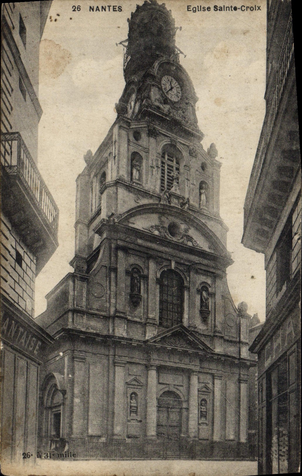 CPA Nantes Eglise Sainte Croix