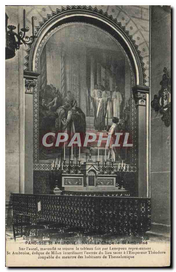 CPA Paroisse Saint Ambroise La Chapelle Saint Ambroise
