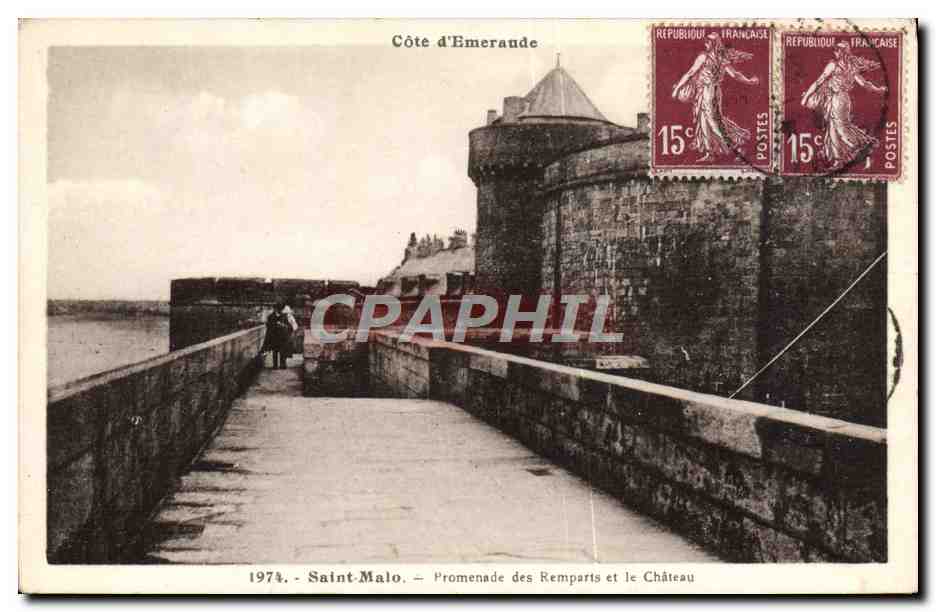 Saint-Malo — Promenade dei Remparts e il Castello — Costa d'Emeraude