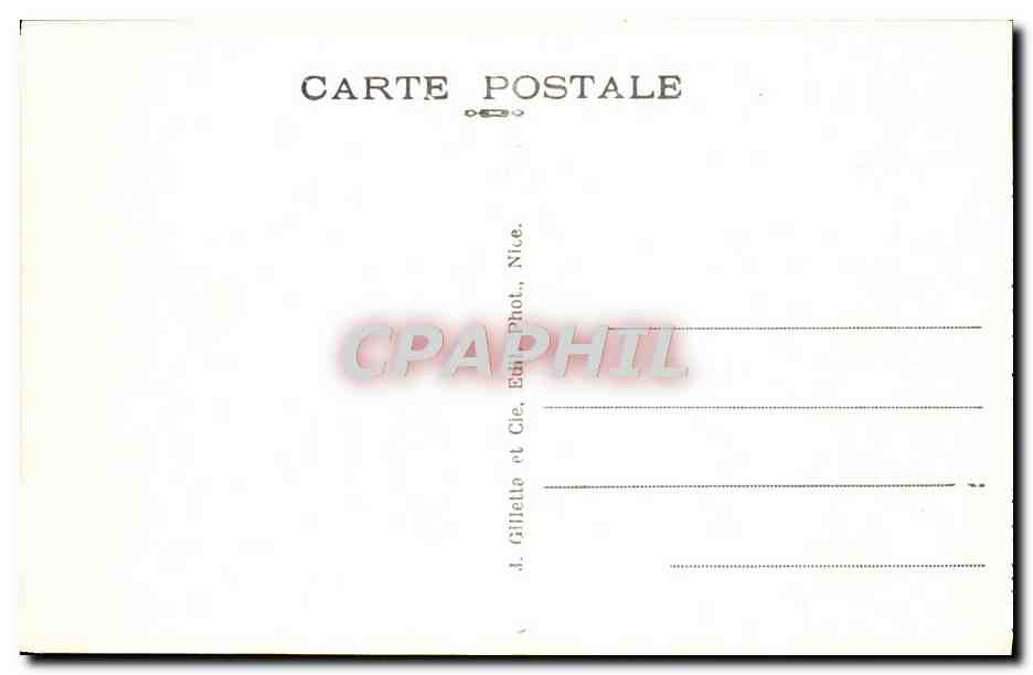 CPA Nice Un coin de la Promenade des Anglais — Rückseite