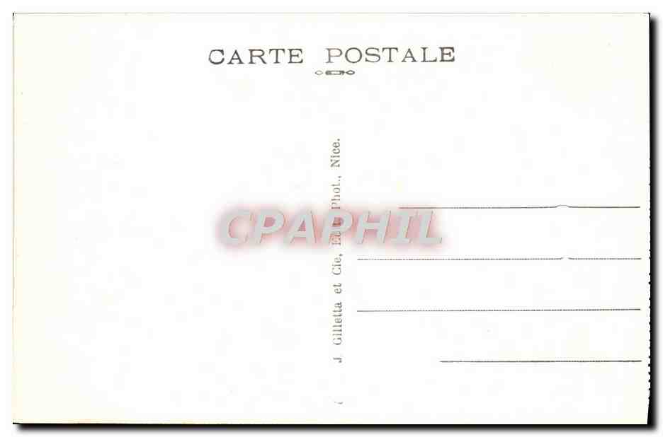 CPA Nice Quai des Etats Unis Le Mont Boron — Rückseite