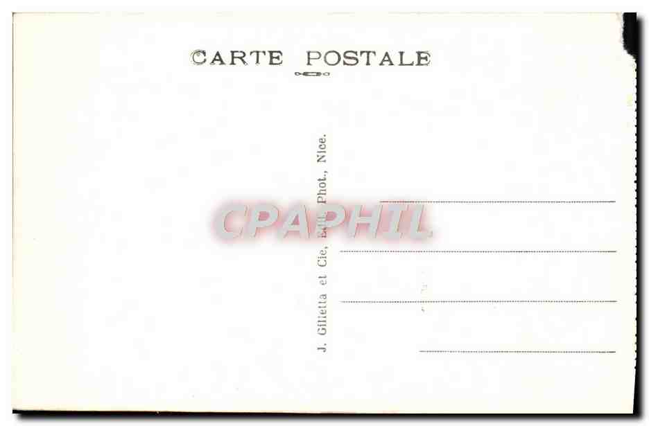 CPA Cote d'Azur a vol d'Oiseau de Nice a Menton — Verso
