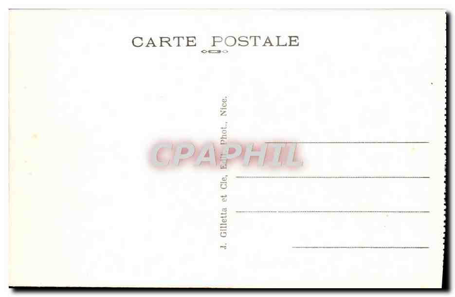 CPA Nice Entree du Port Mont Boron Bateau — Rückseite