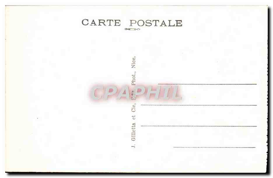 CPA Nice Casino et Jardin Albert 1er — Rückseite