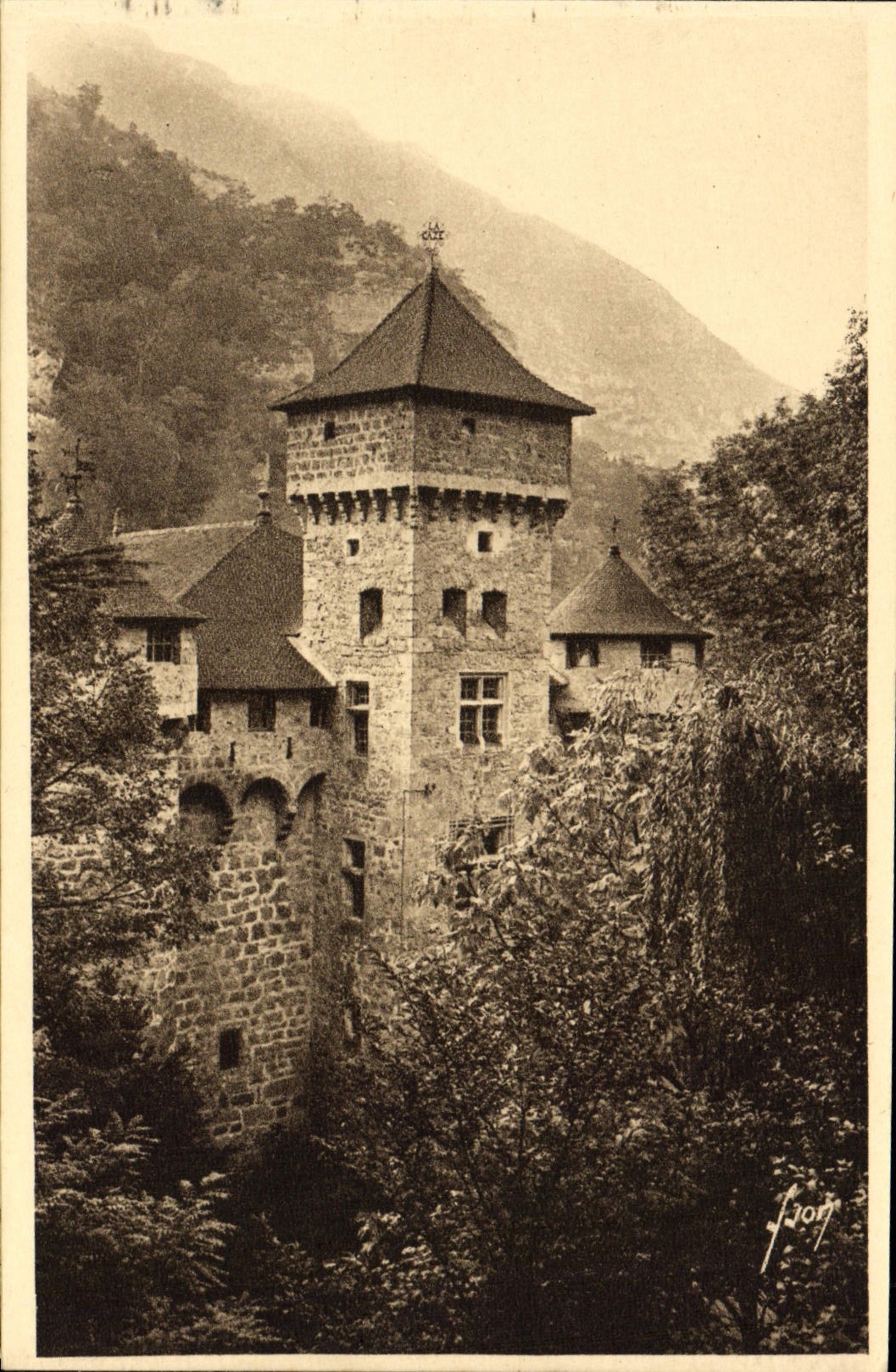 Antike Ansichtskarte Schloss La Caze