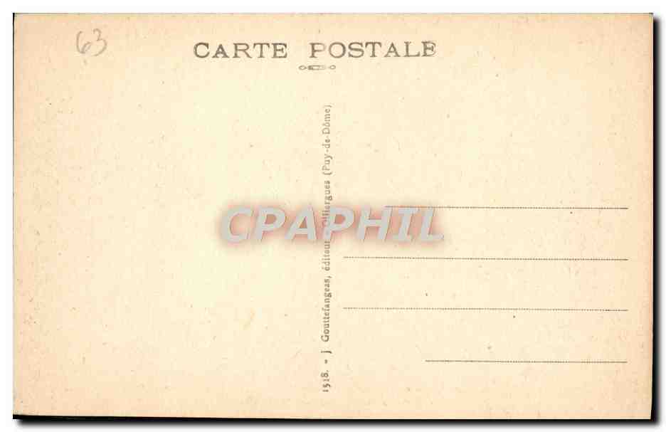 CPA Le Mont Dore Paysage Vallee D'enfer Vaches — Verso