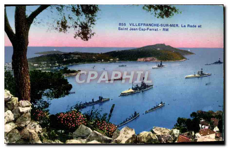 Villefranche-sur-Mer - La Rade et Saint Jean Cap-Ferrat - RM — Édition Diart & Muhier, Nice