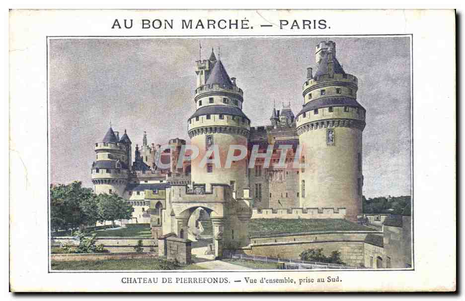 CPA Chateau De Pierrefonds Vue Densemble Prise Au Sud Au Bon Marche Paris