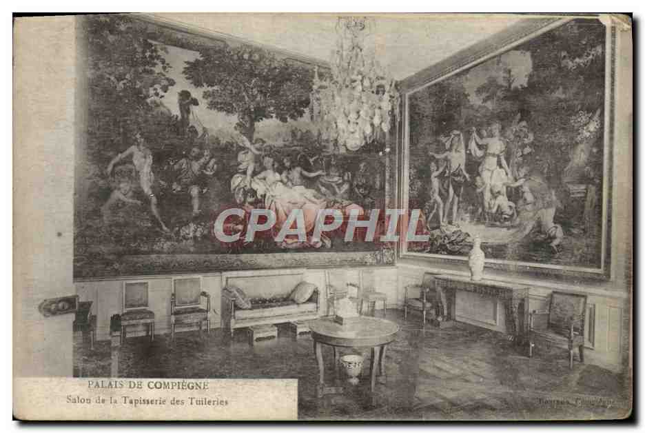 CPA Palais De Compiegne Salon de la tapisserie des Tuileries 