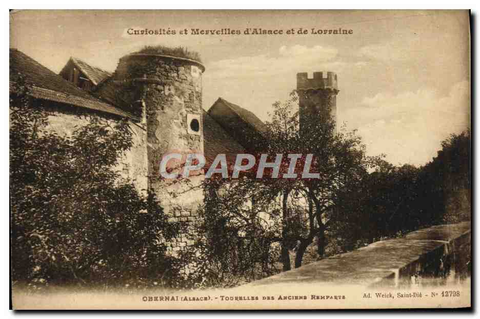 CPA Obernai Tourelles des anciens remparts 