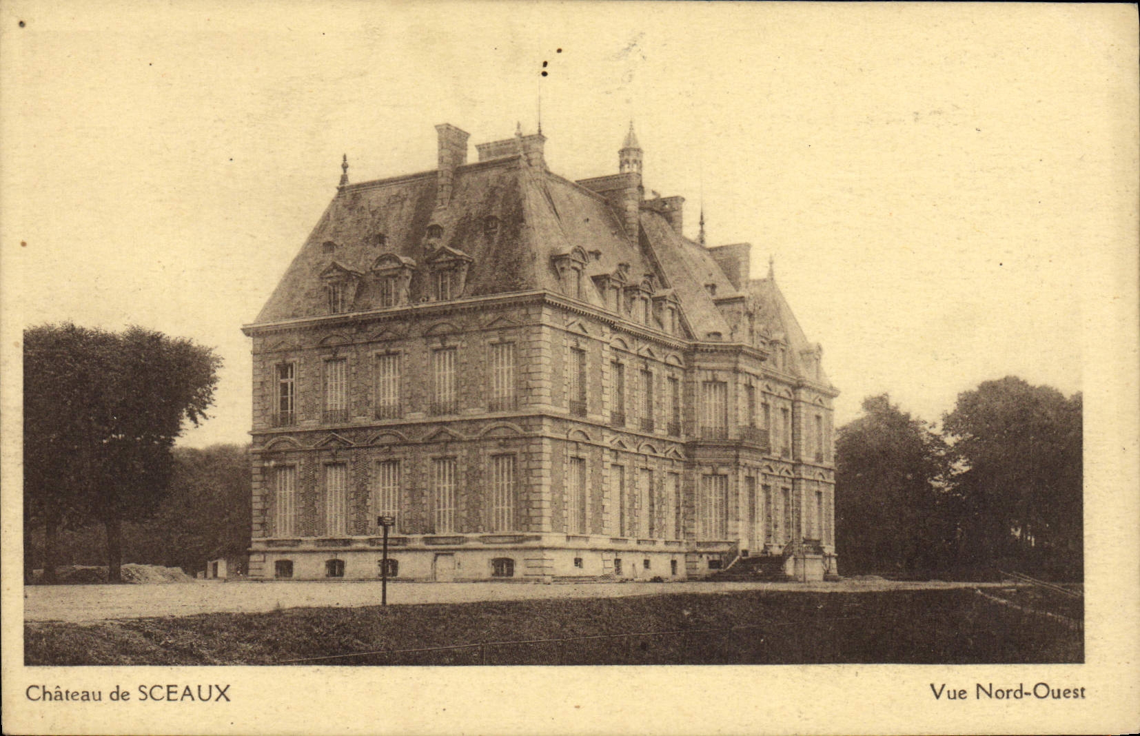 CPA Chateau De Sceaux Vue du Nord Ouest