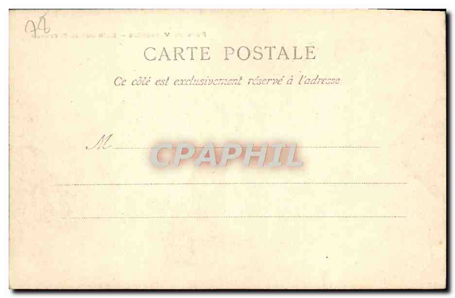 CPA Parc De Versailles Bain sur La Terrasse — Rückseite
