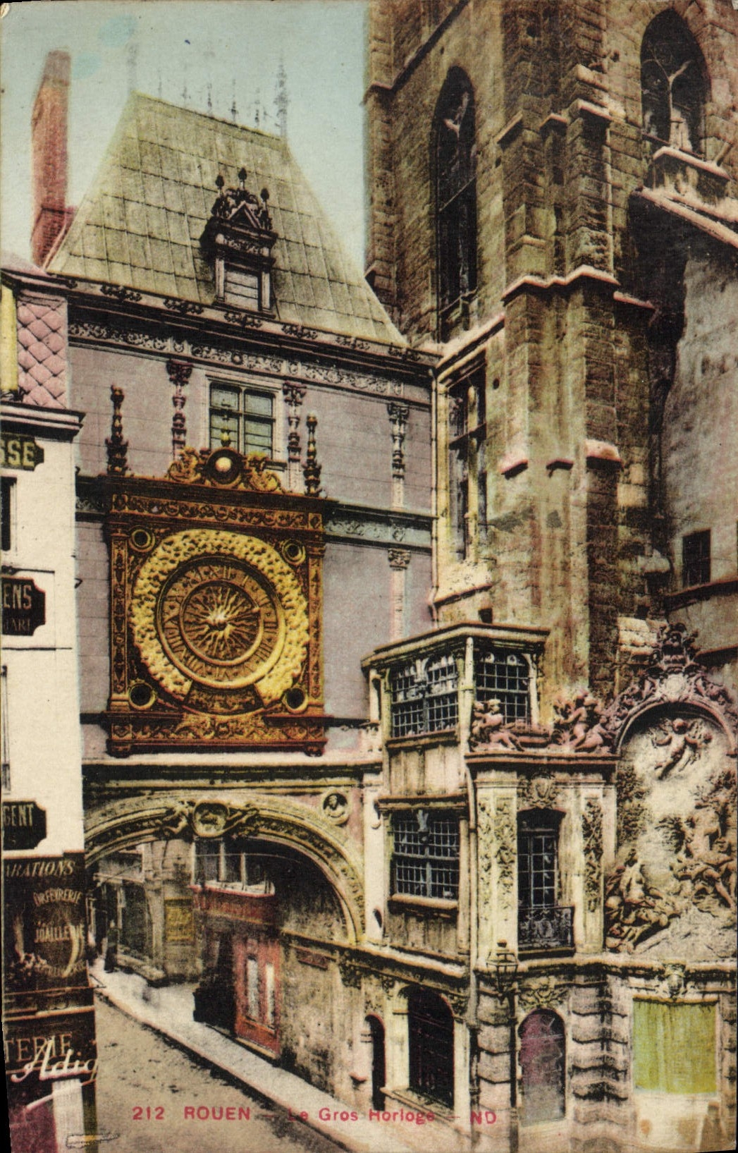 CPA Rouen La grosse Horloge