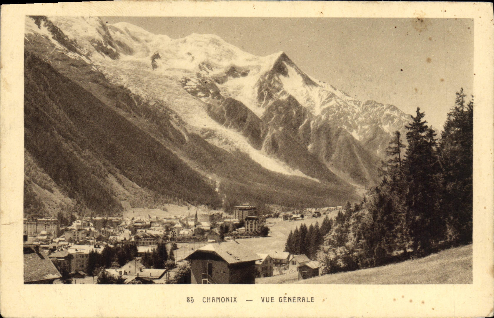 CPA Chamonix Vue Generale