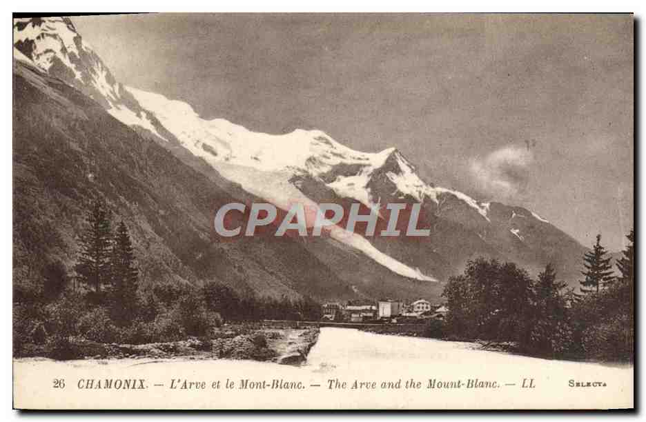CPA Chamonix L'Arve Et Le Mont Blanc