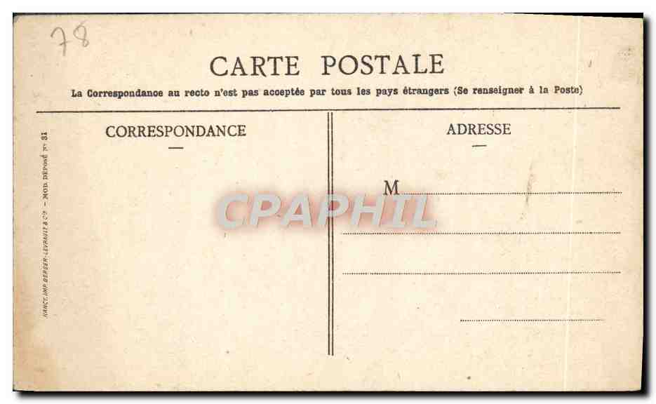CPA Versailles — Verso