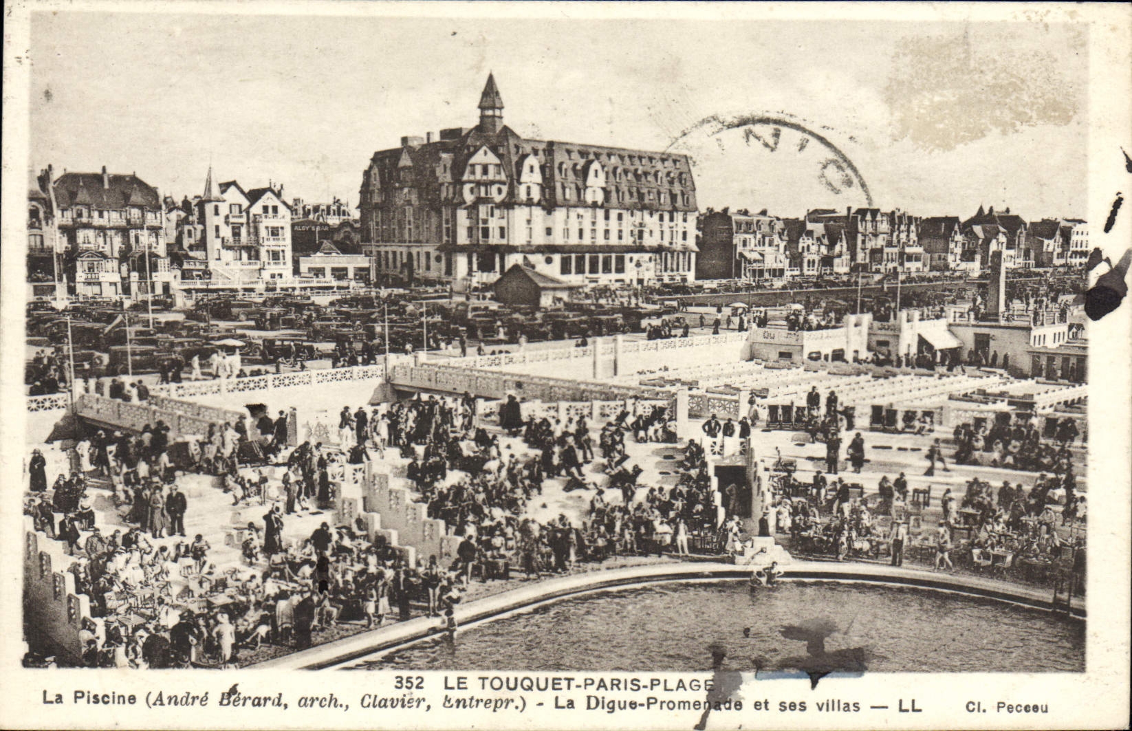 CPA Le Touquet Paris Plage La piscine La digue promenade et ses villas 
