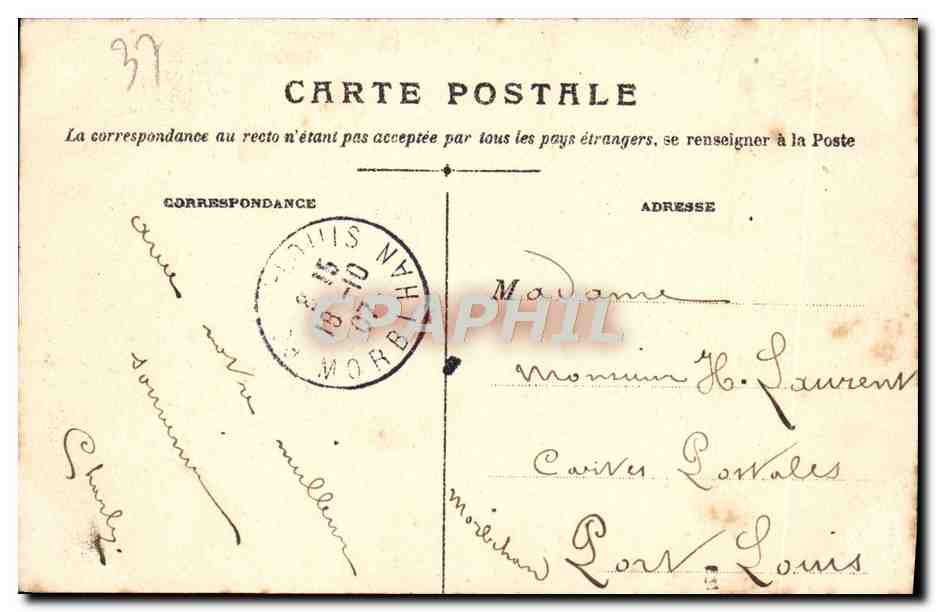 CPA Tours La Cathedrale — Rückseite