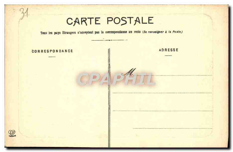 CPA Toulouse Basilique St Sernin  — Verso