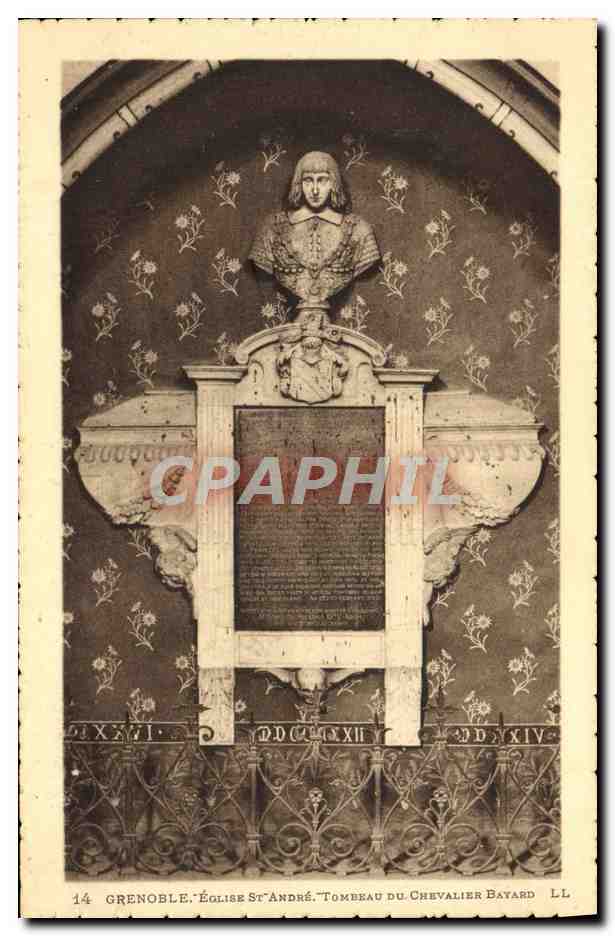 CPA Grenoble Eglise St Andre Tombeau du chevalier Bayard
