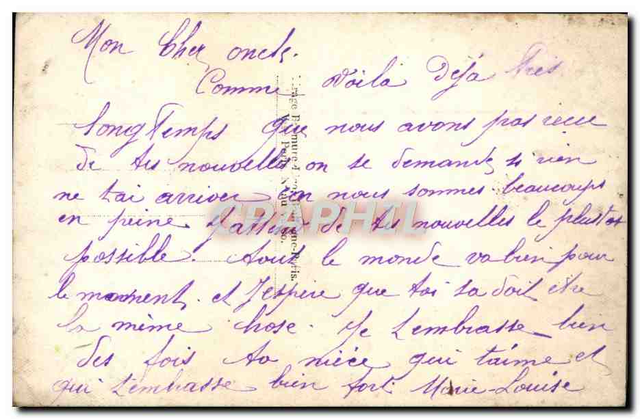 CPA Fantaisie Femme Soldat Militaria  — Rückseite