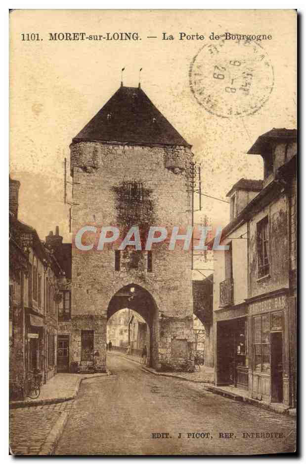 CPA Moret Sur Loing La Porte De Bourgogne