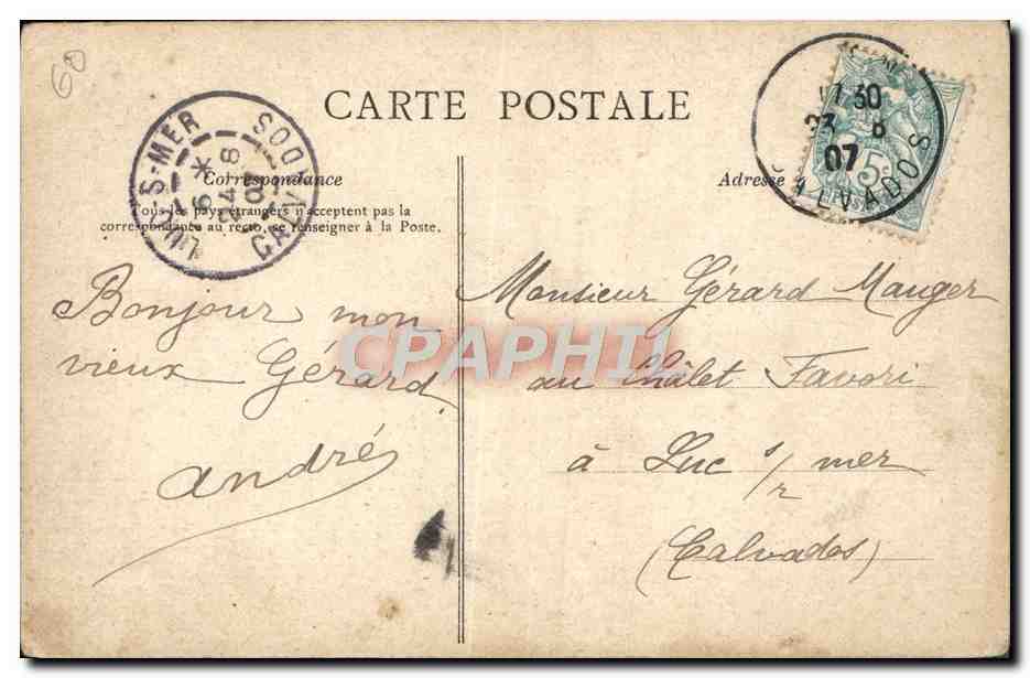 CPA Fantaisie Paris Boulevard de l'hopital — Rückseite