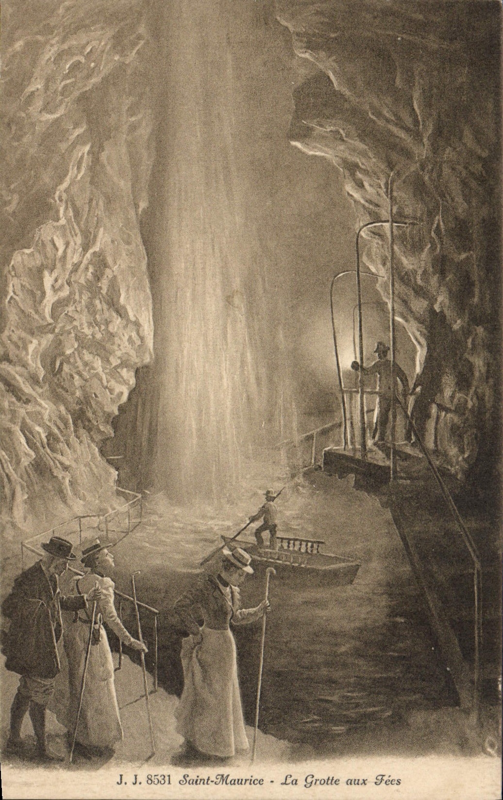 CPA Saint Maurice La Grotte Aux Fes