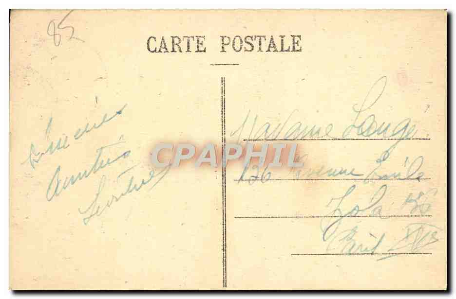 CPA Noirmoutier La Rade Du Bois de la Chaize — Back