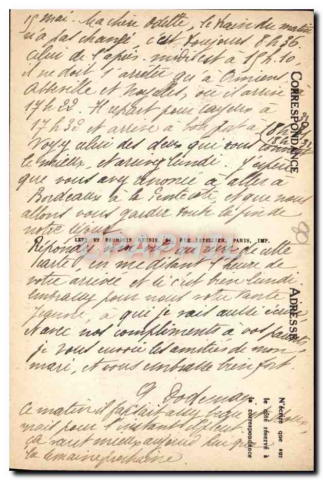 CPA Cayeux Sur Mer La Plage Vue Du Casino — Rückseite