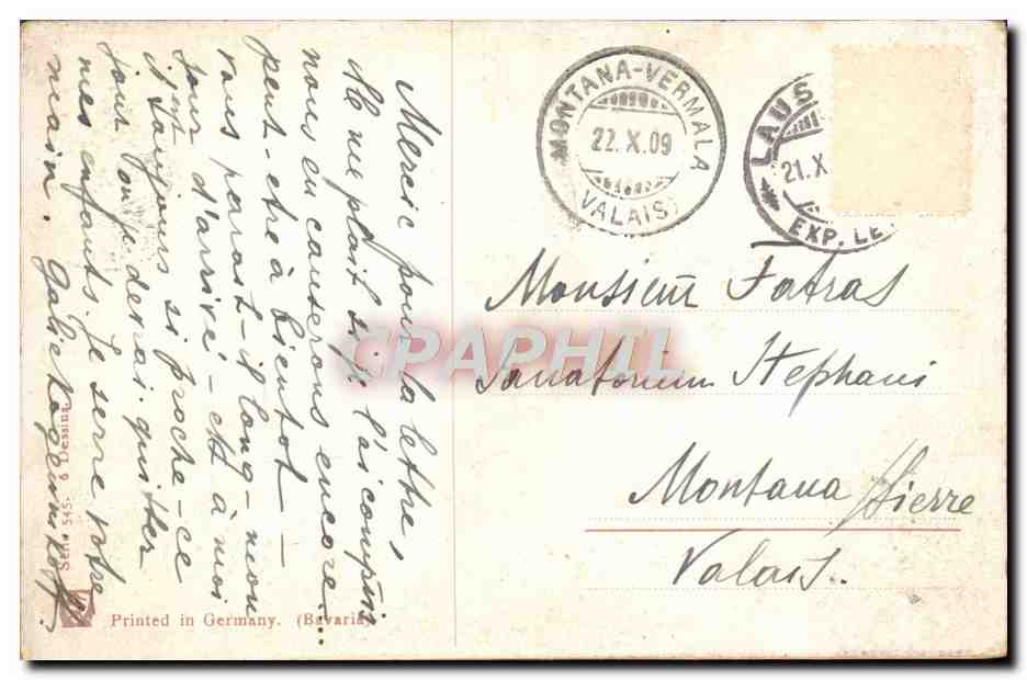 CPA Fantaisie Femmes — Rückseite