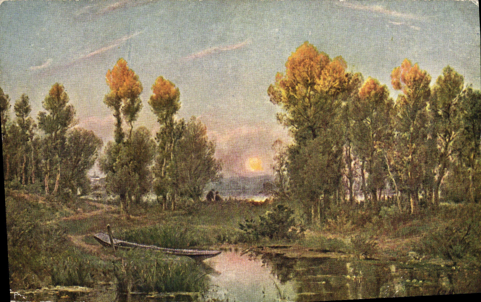 CPA Mouren Lever de lune