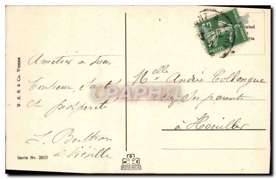 CPA Fantaisie  — Verso