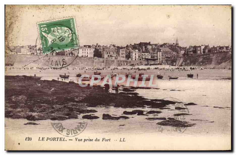 CPA Le Portel Vue Prise Du Fort