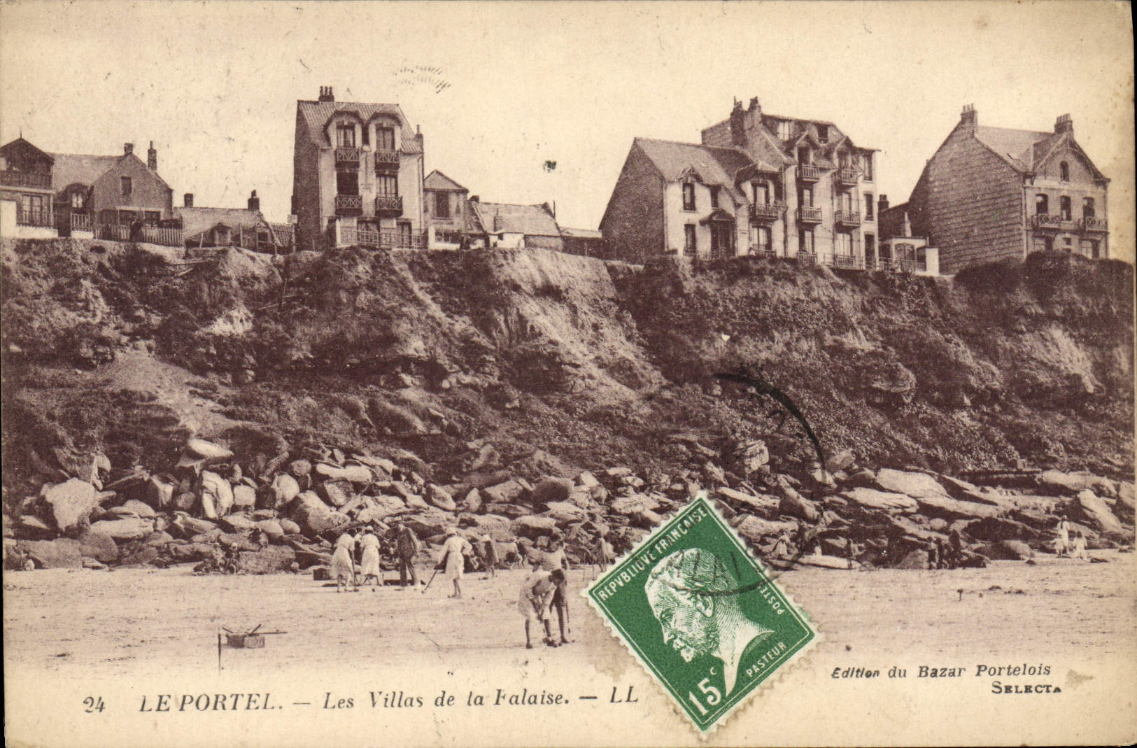 CPA Le Portel Les Villas De La Falaise