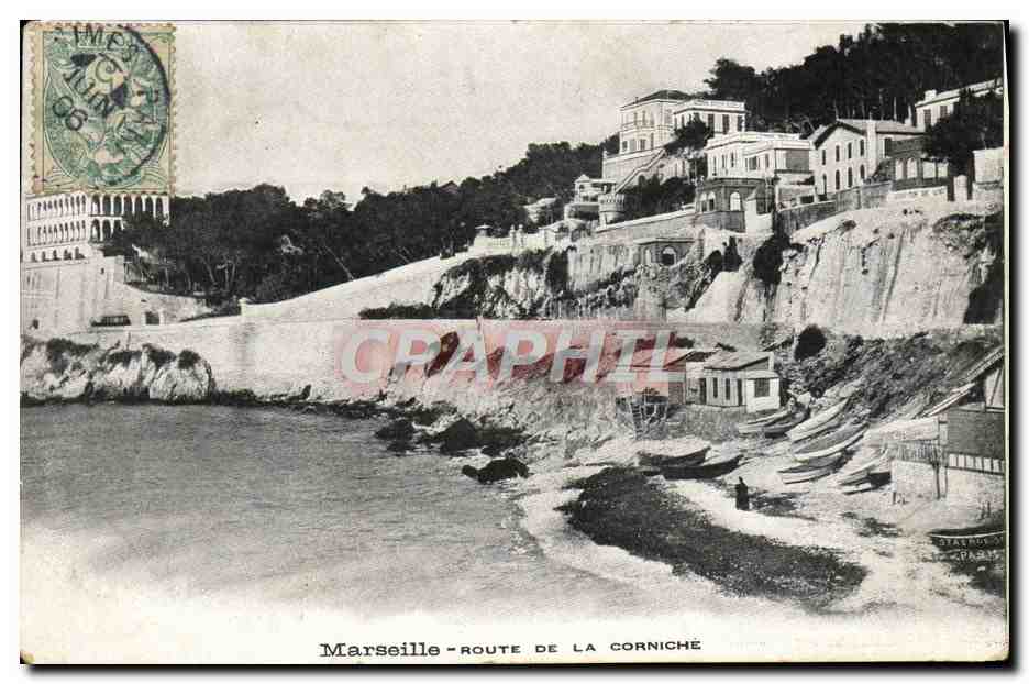 CPA Marseille Route De La Corniche