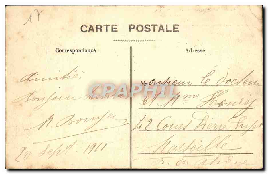 CPA Saintes abbaye ND De Ste Marie Entree des cloitres  — Verso