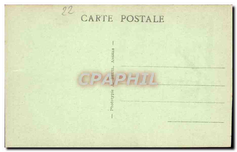 PLOUMANACH (C.-du-N.) — Le Gouffre situé à la Pointe du Diable entre un groupe de rochers de 25m de haut — Phototype A. Brauel, Angers — Reverso