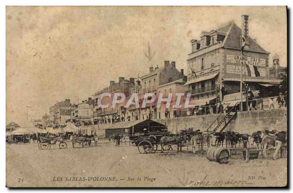 Les Sables-d'Olonne — Sur la Plage — ND Plaat