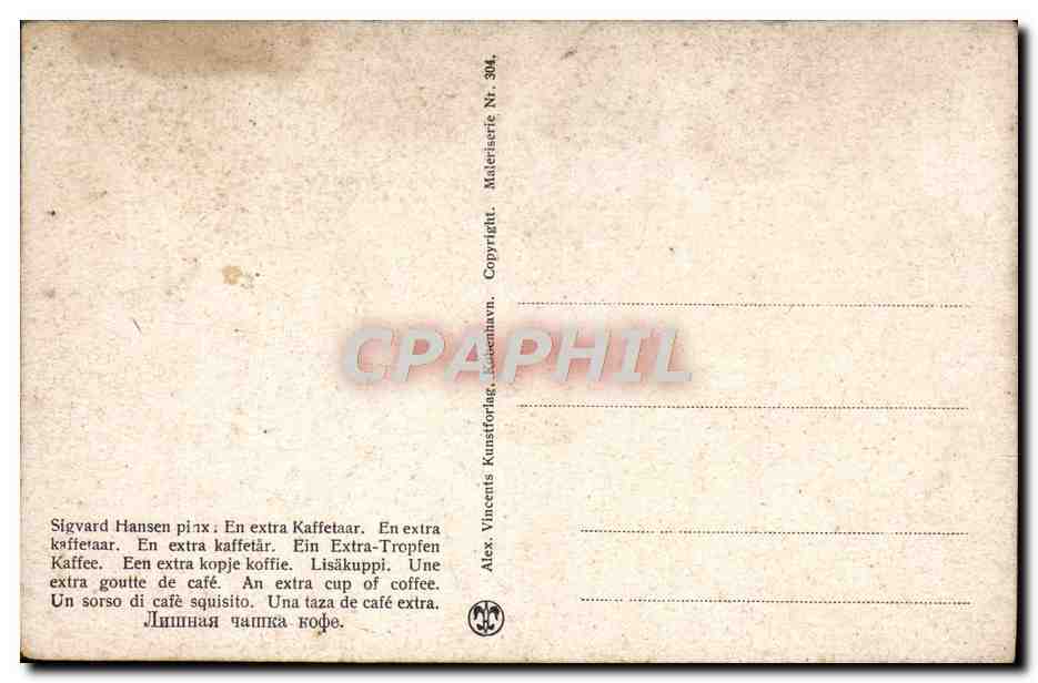 CPA Fantaisie Sigvard Hansen  — Verso