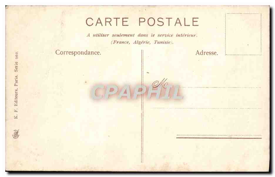 CPA Fantaisie Glaneurs — Verso