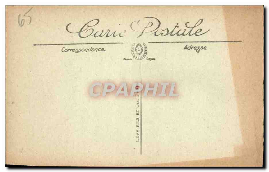 CPA Lourdes La Basilique Et Le Pic Du Jer  — Verso
