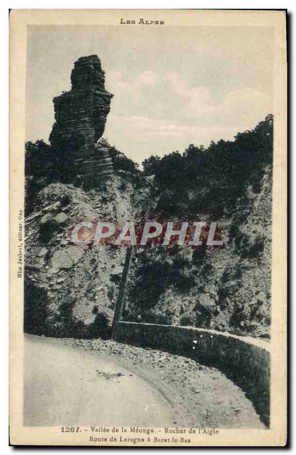 Rocher de l'Aigle — Vallée de la Méouge — Route de Laragne à Baret-le-Bas — Mise Joubert, Gap, n°1287