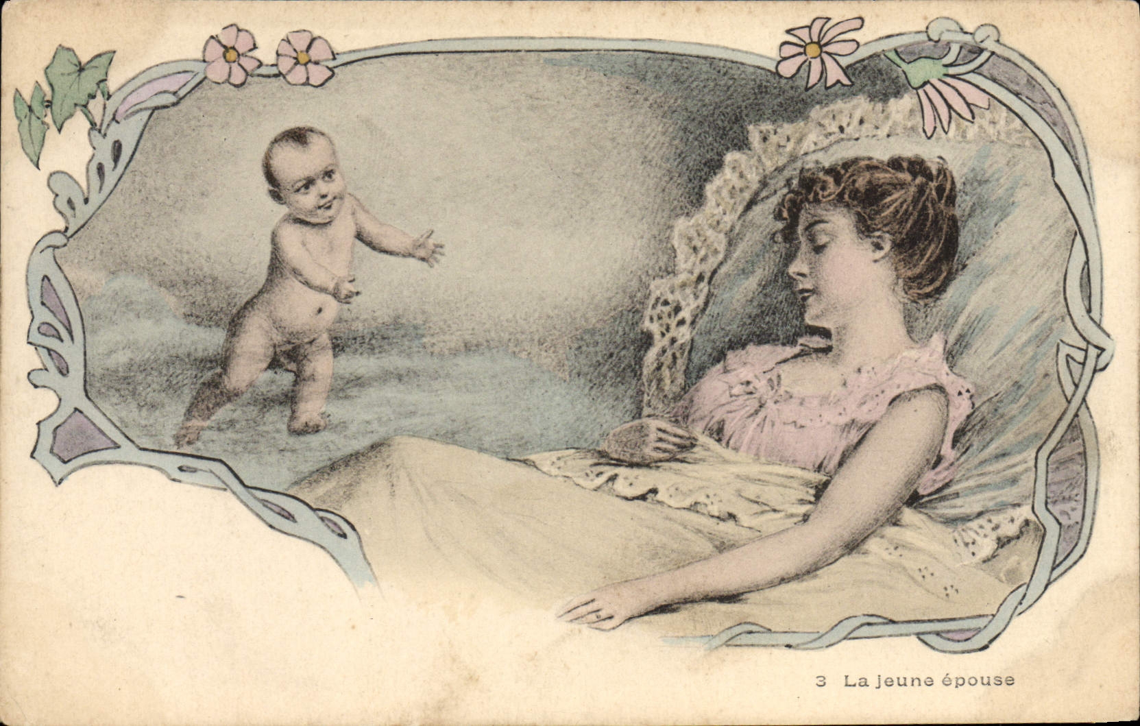 La jeune épouse — scène de vie domestique — série n°3