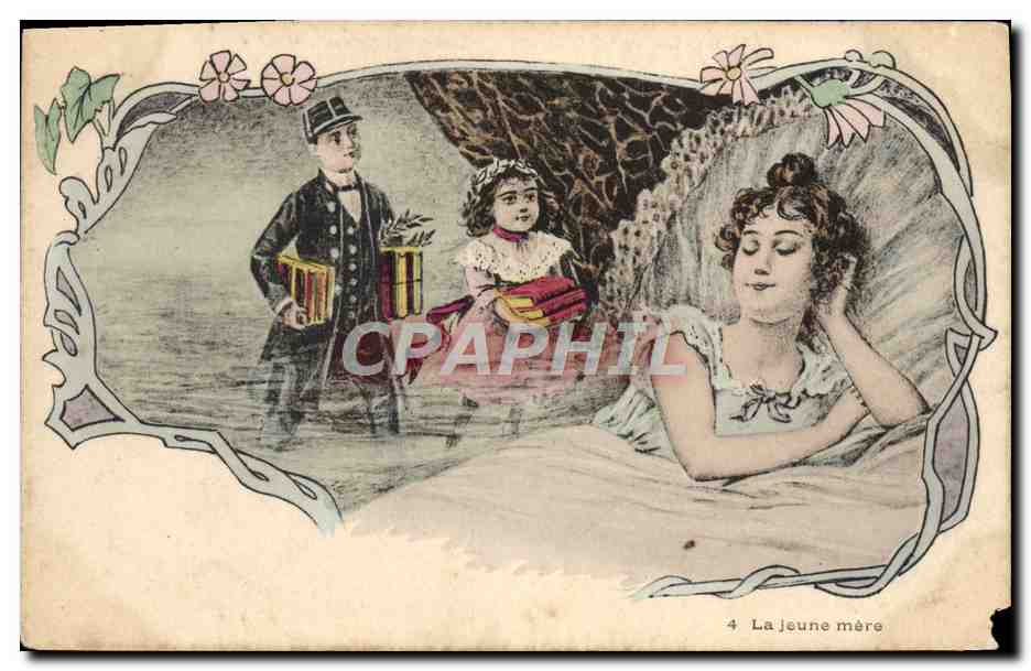 CPA Fantaisie Femme La jeune mere